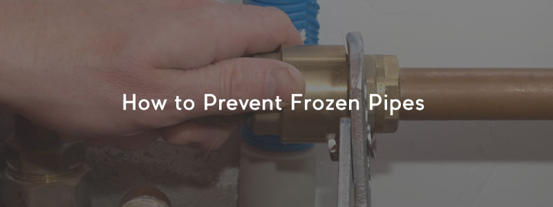 How to prevent frozen pipes