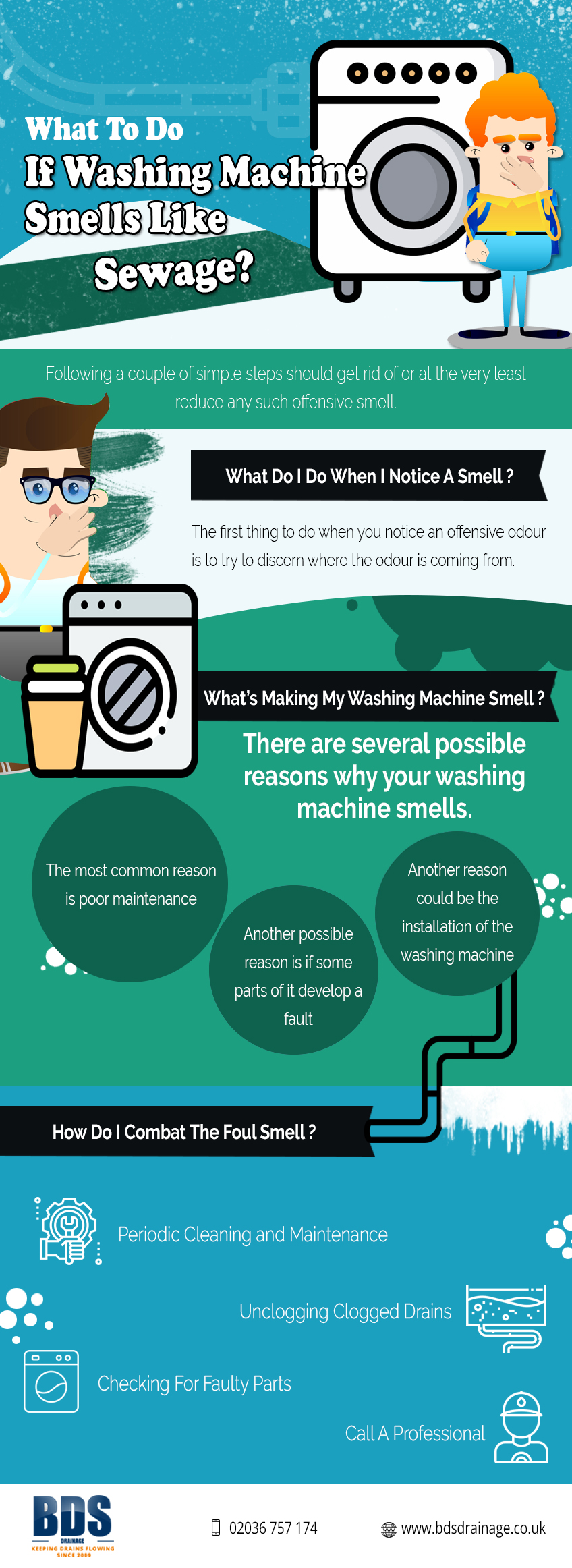 washing machine smells like sewage