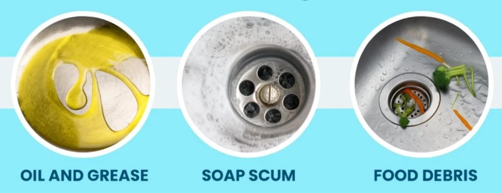 causes of kitchen sink clogged