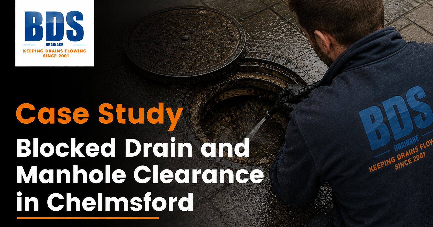 Case Study – Blocked Drain and Manhole Clearance in Chelmsford